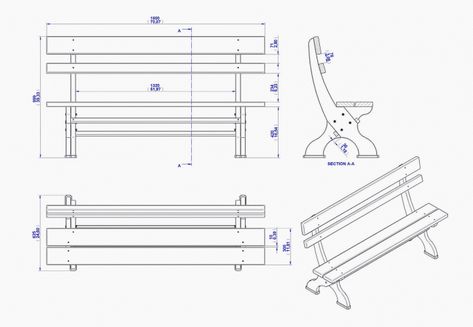 Beer seating set - Bench assembly drawing Bench Sketch, Wooden Bench Plans, Wooden Park Bench, Bench Drawing, Outdoor Bench Plans, Marble Pattern Texture, Pub Garden, Garden Bench Plans, Side View Drawing