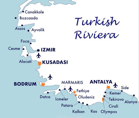 TURKISH RIVIERA the best places along Turkish coast - Travel Groove Turkey Coast, Turkish Riviera, Southern Turkey, Greece Vacation, Slow Travel, Turkey Travel, Antalya, Van Life, Summer Time