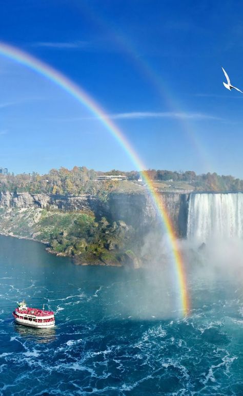 Niagara Falls Boat Ride, Niagara Falls Photography, Nigra Falls Canada, Nayagara Water Falls, Niagara Falls Picture Ideas, Niagara Waterfall, Canada Niagara Falls, Niagara Falls Usa, Ny Travel