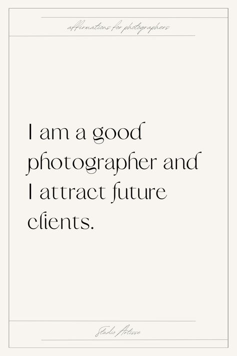 affirmations for photographers and the photography industry. Tailored to their needs. Photographer Aesthetic Quotes, Photographer Vision Board, Photography Vision Board, Photographer Quotes, Vision Board Words, Motivational Affirmations, Lions Gate, Vision Board Manifestation, Quotes About Photography