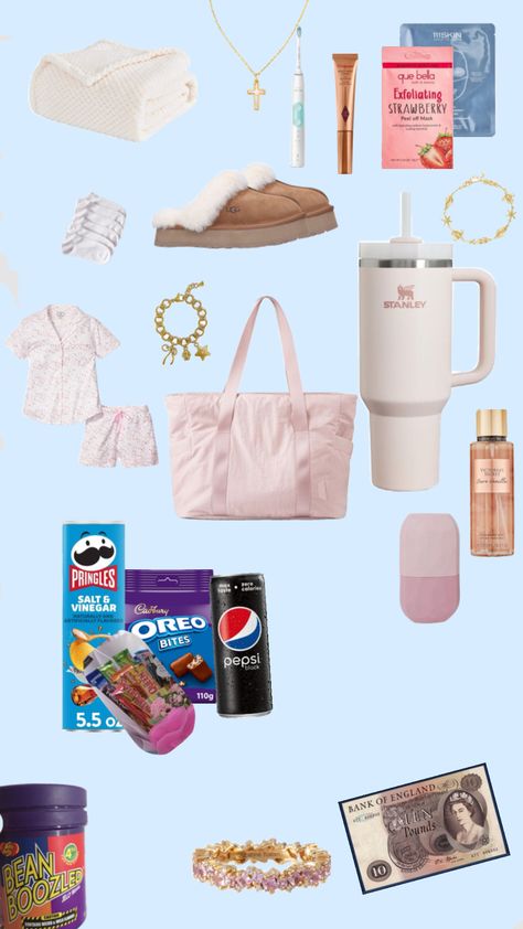 Sleepover needs Spend The Night Bag, Oreo Bites, 2024 List, Pink Lifestyle, Bank Of England, Peel Off Mask, Bag Essentials, Oreo, Jelly