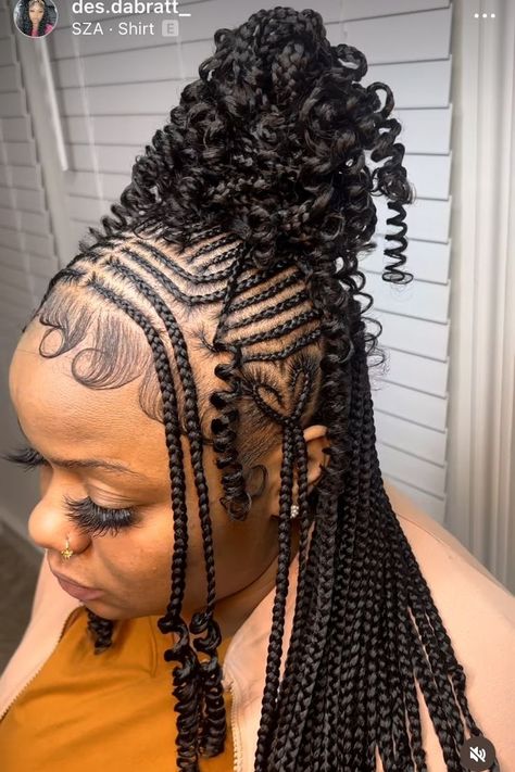 Whether you’re looking for a new way to style your own hair or seeking inspiration for a client, explore the top cornrow braid hairstyles. From classic styles to modern takes on the trend, there’s something for everyone. Fulani Braids With Bun, Fulani Braids Bun, Braids 2023 Trends, Braided Hairstyles For Sports, Haircut Natural Hair, Cute Hairstyles Braids, Kids Braids Hairstyles, Braid Buns, Braids Designs