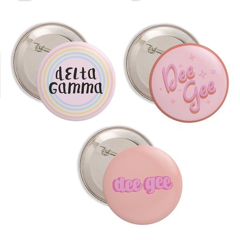 Sorority Buttons, Delta Gamma Sorority, Sorority Sisters, Delta Gamma, Desert Cactus, Pinback Buttons, Pin Backs, Button Design, Button Pins