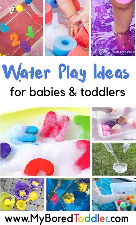 Water Play Activities for Babies and Toddlers (that older kids would surely enjoy!) Water Play Ideas, Water Play Activities, Activities For Babies, Toddler Snacks, Toddler Play, Water Play, Play Ideas, Toddler Fun, Summer Activities For Kids