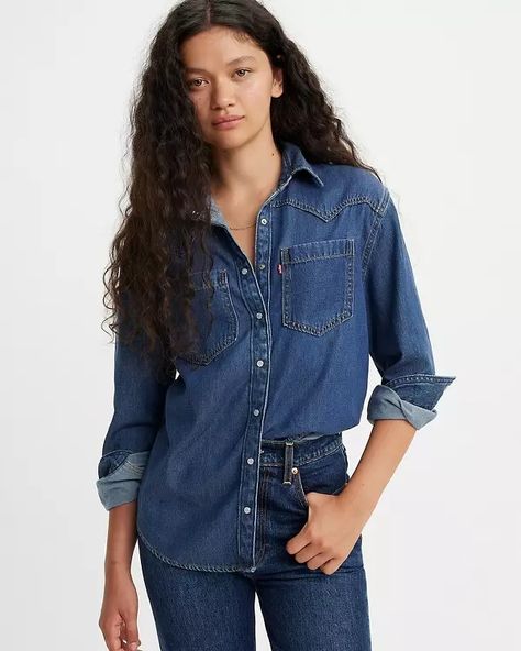 Denim western outfit