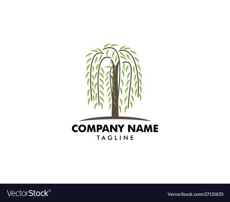 Willow Tree Logo, Fam Tattoo, Willow Logo, Business Crafts, Tree Symbol, Tree Logo, Tree Logos, Weeping Willow, Tree Graphic