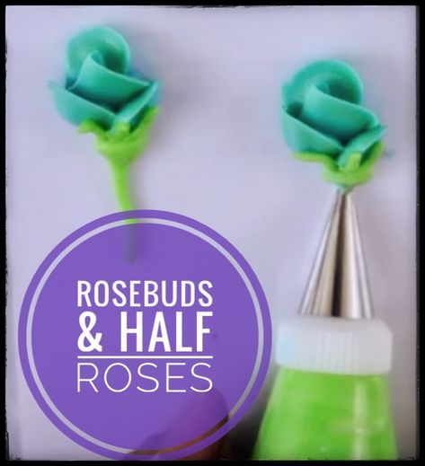 How to pipe using buttercream or royal icing Buttercream Rosebuds, Buttercream Roses Tutorial, Cake Decorating Roses, Basic Cake Decorating, How To Pipe Roses, Piping Buttercream, Buttercream Roses, How To Make Icing, Buttercream Cake Decorating