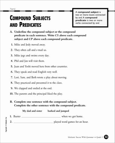 50 Subjects and Predicates Worksheet | Chessmuseum Template Library Subject Predicate Activities, Subject And Predicate Games, Subject And Predicate Worksheet, Simple Subject And Predicate, Compound Subjects And Predicates, Complete Predicate, Complete Subject And Predicate, Transformations Math, Compound Subject