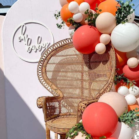 Hey Cutie! DIY Balloon Arch Garland Kit | Coral Orange Blush White | Cutie Baby Shower Gender Reveal Birthday Cutie Theme, Diy Balloon Arch, 60 Balloons, Hey Cutie, Orange Baby Shower, Orange Blush, Orange Balloons, Diy Balloon, Balloon Kit