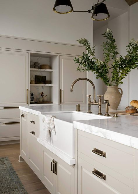 Cabinet Hardware 101 - Studio McGee Mcgee And Co Kitchen, Studio Mcgee Kitchen, Greige Kitchen, Mcgee And Co, Mcgee Home, Kitchen 2024, Farm Road, Modern Colonial, English Kitchen