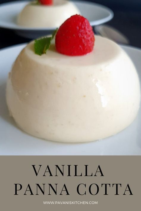 Panacota Recipe, Easy Panna Cotta Recipe, Vanilla Panna Cotta, Panna Cotta Recipe, Milk And Sugar, Italian Dessert, Spiralizer Recipes, Cook Recipes, Creamy Desserts