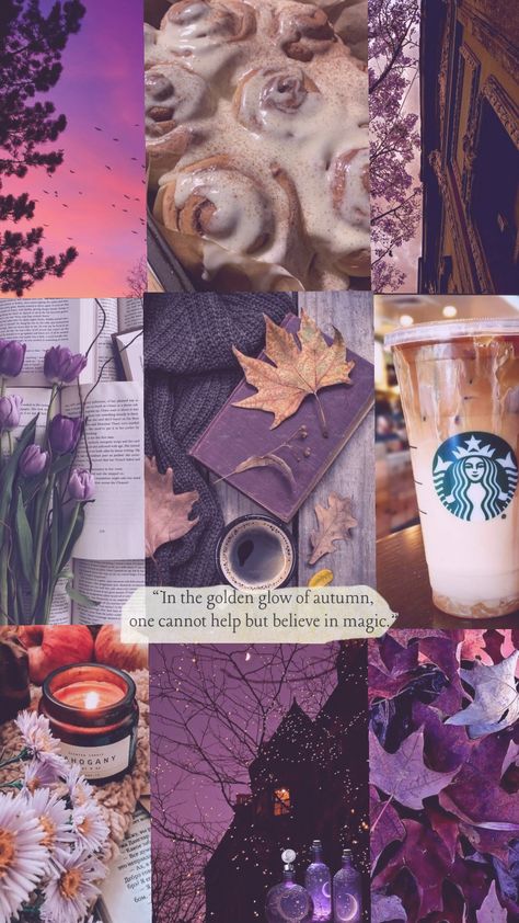 #PurpleTheme #Fall #Purple #Autumn Purple Brown Aesthetic, Purple Fall Background, Fall Wallpaper Purple, Purple And Orange Wallpaper, Purple Autumn Aesthetic, Purple Fall Aesthetic, Purple Autumn, Hello October Aesthetic, Fall Backgrounds Iphone