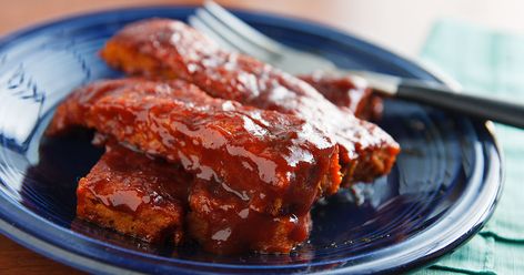 Barbecued Seitan Ribz (Vegan Ribs) | FatFree Vegan Kitchen Easy Seitan Recipe, Vegan Ribs, Homemade Seitan, Fat Free Vegan, Vegan Barbecue, Seitan Recipes, Cooking Homemade, Vegan Bbq, Seitan