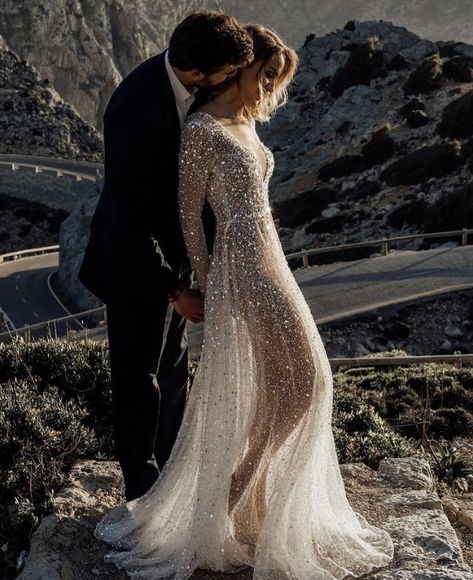 Wedding Dress Glitter, Sparkly Wedding Gowns, Backless Bridal Dresses, Wedding Dressses, Glitter Wedding Dress, Long Sleeve Bridal Gown, Dress Glitter, Sparkly Wedding Dress, Tulle Wedding Gown