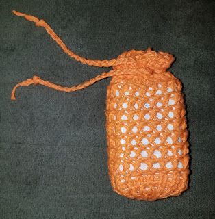 Loom Knit Soap Sack, Soap Sack, Sock Loom, Needle Crochet, Knitting Doll, Soap Pouches, Knit Toys, Loom Knitting Projects, Hot Orange