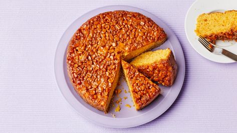 Upside-Down Cornbread Upside Down Cornbread, Cornmeal Bread, Corn Bread Bake, Cheesy Corn, Breaking Bread, Creamed Honey, Corn Bread Recipe, Corn Kernel, Rice Casserole