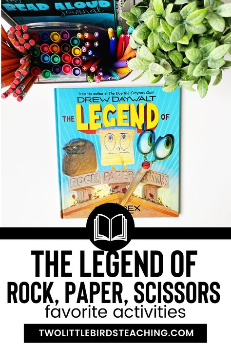 Activities to accompany the book, "The Legend of Rock Paper Scissors" Rock Paper Scissors Activities, The Legend Of Rock Paper Scissors, Legend Of Rock Paper Scissors Activities, Rock Paper Scissors Book, Scissors Art, Read Aloud Activities, Reading Aloud, Problem Solving Strategies, Rhyming Activities