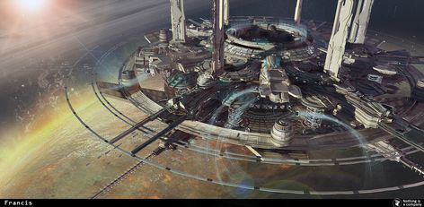 Solar Sail, Nuclear Fusion, Solar Power Panels, Concept Ships, Research Institute, Water Droplets, Interstellar, Space Crafts, Sci Fi Art