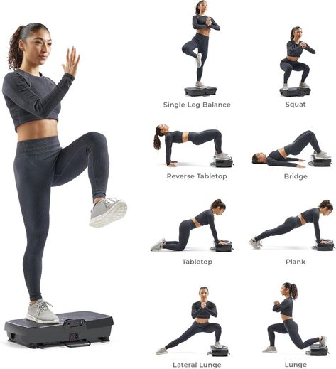 Get the full-body vibration experience with the Sunny Health & Fitness Vibration Plate Exercise Machine! Created for lymphatic drainage, this oscillating platform includes several speeds and modes to improve recovery, increase circulation, and aid in weight loss. By using adaptable resistance bands, a simple-to-use digital monitor, and 5 predetermined programs, you're able to personalize your exercise routine according to your fitness objectives. The safety of use is guaranteed by the surface with anti-slip properties, and adjustments are made easy with the handy remote control. Perfect for home fitness enthusiasts! 👉 Buy Now! 💖 Follow us for more fitness tips! 📌 Save this pin for later! #VibrationPlate #Fitness #HomeWorkout #WeightLoss # #MuscleRecovery #ExerciseEquipment#Affiliatelink Vibration Machine Exercises, Vibrating Plate Exercises, Vibration Plate Before And After, Vibration Plate Benefits, Vibration Plate Workout, Plate Workouts, Vibrating Plate, Plate Exercises, Plate Exercise