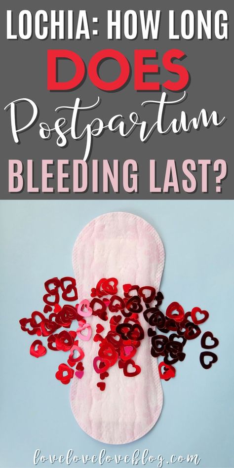 How long does postpartum bleeding last? Here's the timeline and everything you need to know about lochia, plus other tips for postpartum healing and recovery. You'll learn how to safeguard your postpartum health with important postpartum bleeding tips and the best after birth recovery postpartum care, plus in-depth information on postpartum bodies. So, here's everything you need to know about how long it lasts, how to care for and when to be concerned about post partum bleeding! Postpartum Bodies, Postpartum Healing, Doula Care, Birth Recovery, Tips For New Moms, Postpartum Health, Postpartum Body, Mom Love, Home Birth