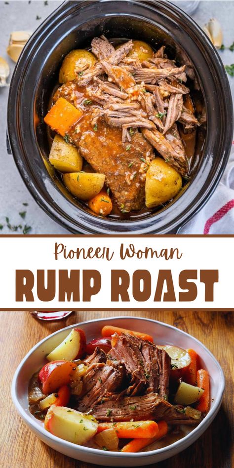 Want a tasty, filling meal? Try This Pioneer Woman Rump Roast Recipe! It's a classic dish with simple flavours. #RumpRoast #Pioneerwoman #roastrecipes Recipes With Rump Roast, Rump Roast Crockpot, Beef Rolled Rump Roast Recipes, Rump Roast Recipe, Beef Rump Roast Recipes, Rump Roast, Pioneer Woman Roast, Rump Roast Crock Pot Recipes, Crockpot Rump Roast