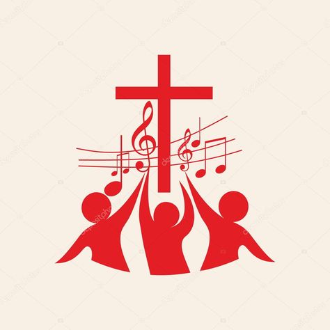 Note Illustration, Church Logo Design, Church Banner, Nota Musical, Illustration People, Church Logo, Church Choir, Music Drawings, Church Music