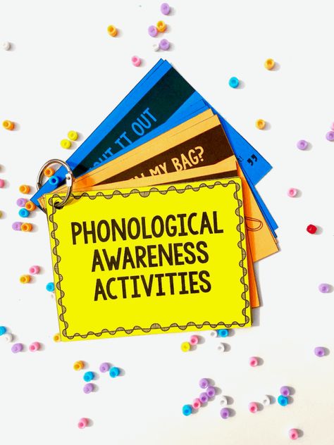 Phonological Awareness Activities for Preschoolers Printable - I Can Teach My Child! Human Body Activities, Outdoor Activities For Toddlers, Phonological Awareness Activities, Phonemic Awareness Activities, Brain Learning, Reading Curriculum, Phonics Instruction, Activities For Preschoolers, Phonological Awareness