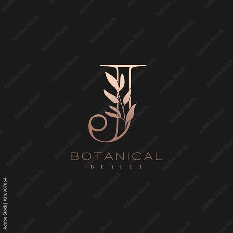 Letter J Botanical Elegant Minimalist Signature Logo Stock Vector | Adobe Stock Letter J, Signature Logo, Adobe Stock, Stock Vector, ? Logo, Quick Saves