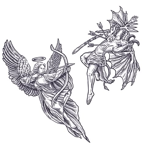 Body Tattoos Men, Cute Tattoos With Meaning, Cupid Tattoo, Backpiece Tattoo, Greek Mythology Tattoos, Tattoo Inspiration Men, Omerta Tattoo, Fantasy Tattoos, Tattoo Templates