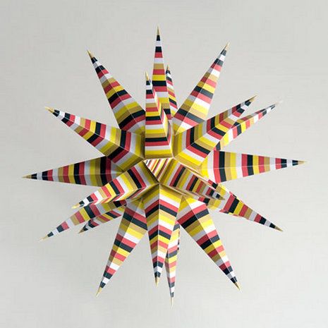 Moravian Star, Star Cut Out, Folding Origami, Pattern Template, 3d Star, Stars Craft, Star Diy, Paper Stars, Diy Hanging