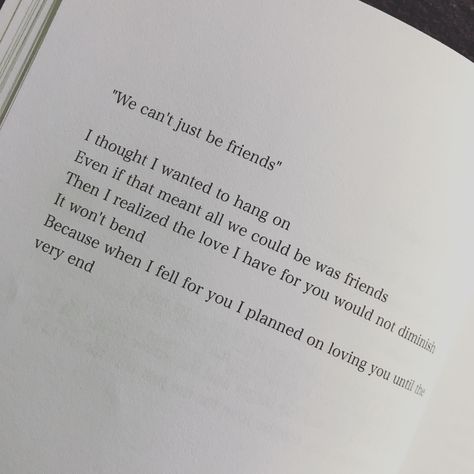 We can’t just be friends #miahaven #miahavenpoetry #poetry #poet #poetryquotes #poetrycommunity Just Friends Poem, We Can't Be Friends Quotes, I Thought We Were Friends, Unspoken Thoughts, Just Be Friends, Ex Best Friend, Friend Poems, How We Met, Simple Love Quotes