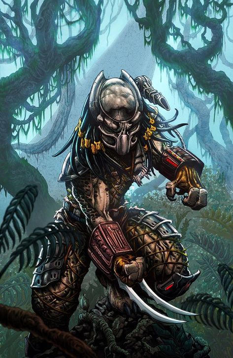 Female Yautja, Predator Artwork, Predator Alien Art, Predator Movie, Arte Alien, Apex Predator, Alien Vs Predator, Alien Vs, Alien Creatures