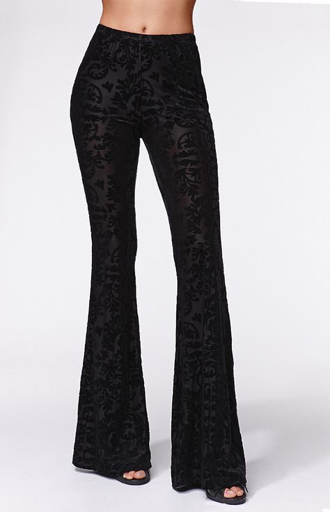 Kendall and Kylie for pacsun Velvet Flare Pants, Pacsun Pants, Random Fashion, Velvet Flares, Viking Woman, Burnout Velvet, Fur Clothing, Athletic Club, Kendall And Kylie Jenner