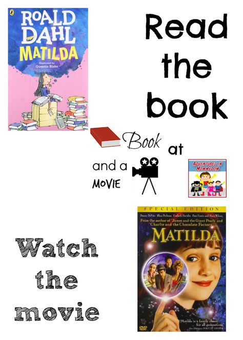 Matilda Movie Night, Matilda Teacher, Matilda Book, 90s Kids Movies, Book Vs Movie, Matilda Movie, Books Vs Movies, 4th Grade Activities, Book Club Activities