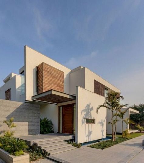 Villa Concept, Contemporary Houses, Contemporary Farmhouse, Design Exterior, Modern Houses, Architecture Exterior, Architecture Presentation, Modern Exterior, Facade House