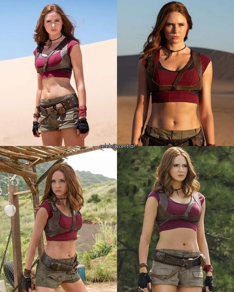 Karen Gillan Jumanji, Jumanji Karen Gillan, Female Celebrity Crush, Amy Pond, Karen Gillan, Girl Superhero, British Actresses, Celebrities Female, Celebrity Crush