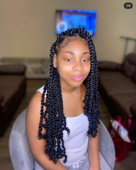 18 Passion Twists Styles For 2021 - The Glossychic Loc Passion Twist, Passion Twist On Kids, Mid Back Passion Twist, Kids Passion Twist, Medium Passion Twists Hairstyle Long, Big Passion Twists, Passion Twists Styles, Large Passion Twists, Medium Passion Twists