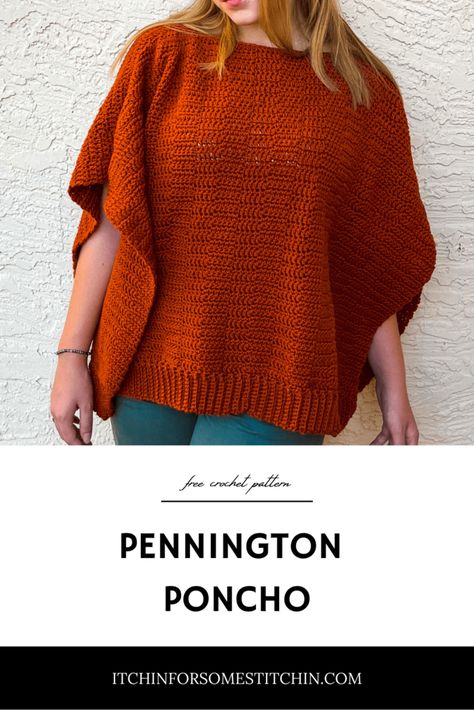 Crochet Top Down Poncho Free Pattern, Lightweight Poncho Crochet Pattern, Crochet Blanket Poncho Pattern Free, Crochet Rectangle Poncho, Ruana Crochet Pattern Free, Crochet Poncho Free Pattern Woman Easy, Sport Weight Yarn Crochet Patterns, Crochet Turtleneck Poncho, Free Crochet Wrap Patterns