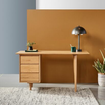 Scandinavian Desks Melbourne & Sydney | Solid Timber Oak & Walnut Desks Mid Century Modern Office Desk, Affordable Mid Century Modern Furniture, Scandinavian Desk, Mid Century Modern Office, Mid Century Modern Desk, Scandinavian Style Home, Modern Office Desk, Mid Century Desk, Timeless Furniture