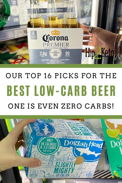 Here are our favorite low-carb beers that are keto-approved! Check out these keto beers - one of them has ZERO carbs! Who says you can't enjoy a beer while living a keto lifestyle? Keto Beer, Carbohydrates Chart, Low Calorie Beer, Low Carb Beer, Keto Basics, Keto Products, Types Of Beer, Summer Beer, Lite Beer