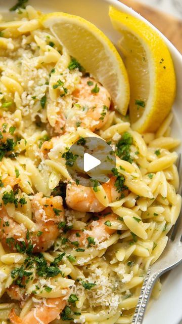 Chris Collins on Instagram: "Did anyone else have a seafood epiphany, or just me?! Either way, prawn lover or not, this dish is way too easy and delicious not to try! Enjoy 😋Chris x

GARLIC BUTTER PRAWN ORZO | Serves 4

INGREDIENTS

500g / 1lb Raw Peeled King Prawns/Shrimp
2 tbsp Olive Oil
1/2 tsp Salt
1/4 tsp Black Pepper
4 tbsp / 60g Unsalted Butter
4 cloves of Garlic, finely diced
400g / 2 cups Uncooked Orzo
1 - 1.125 litres / 4 - 4.5 cups Chicken Stock, plus more as needed
3 tbsp finely diced Fresh Parsley, plus more to serve if desired
20g / 1/4 cup freshly grated Parmesan, plus more to serve if desired
1 Lemon, quartered to serve

METHOD

1️⃣Pat the prawns dry to remove excess moisture (this will help them caramelise in the pan more efficiently). Combine in a bowl with olive oil, sa Prawn Orzo, Butter Prawn, Chris Collins, King Prawns, Prawn Shrimp, July 10, Orzo, Garlic Butter, Fresh Parsley