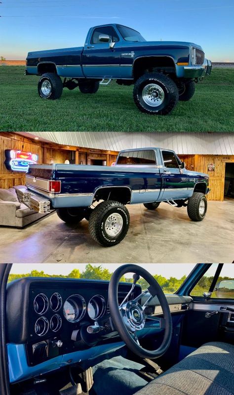 1986 Chevrolet K10 Silverado 4×4 Square Body Chevy 4x4, 1986 Chevy Truck, Silverado 4x4, Lifted Trucks For Sale, Chevy K10, Chevy 4x4, American Racing Wheels, Classic Ford Trucks, Chevy Pickup Trucks