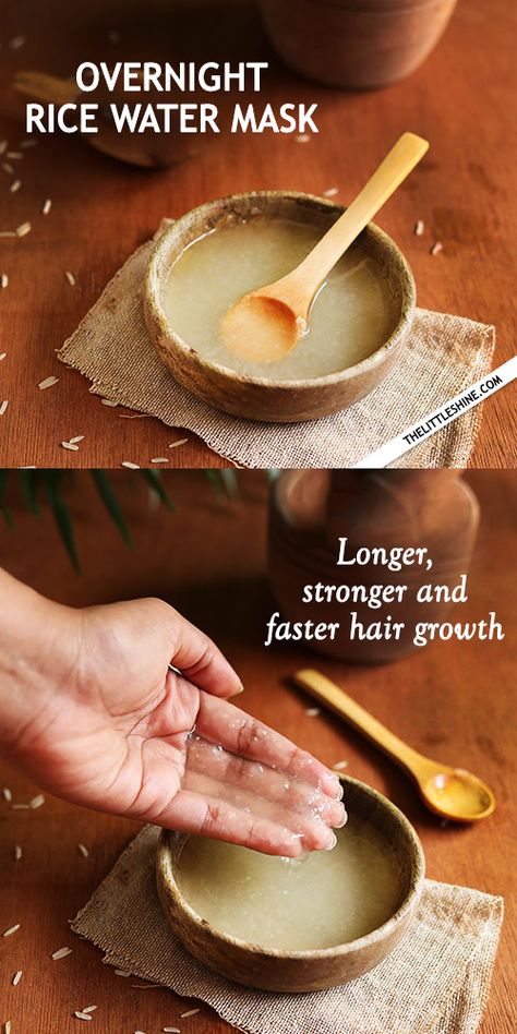 Rice Mask For Hair Growth Recipe, Rice Water Mask For Hair, Hair Mask Rice Water, Coffee Hair Mask For Hair Growth, Rice Water And Flaxseed Hair Mask, Hydrating Hair Mask Diy Natural, Overnight Rice, Mask For Damaged Hair, Rice Mask