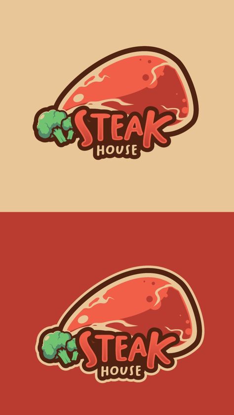 Steak Logo, Steak House, Event Logo, House Vector, Design Graphics, Logo Designs, Graphic Design Logo, Logo Graphic, Steak