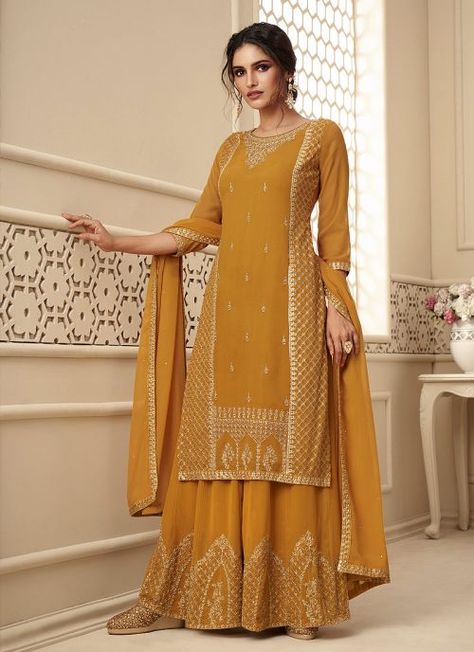 Plazzo Suits, Celana Fashion, Palazzo Suit, Salwar Kameez Online, Sharara Suit, Salwar Kamiz, Salwar Kameez Designs, Shalwar Kameez, Georgette Fabric