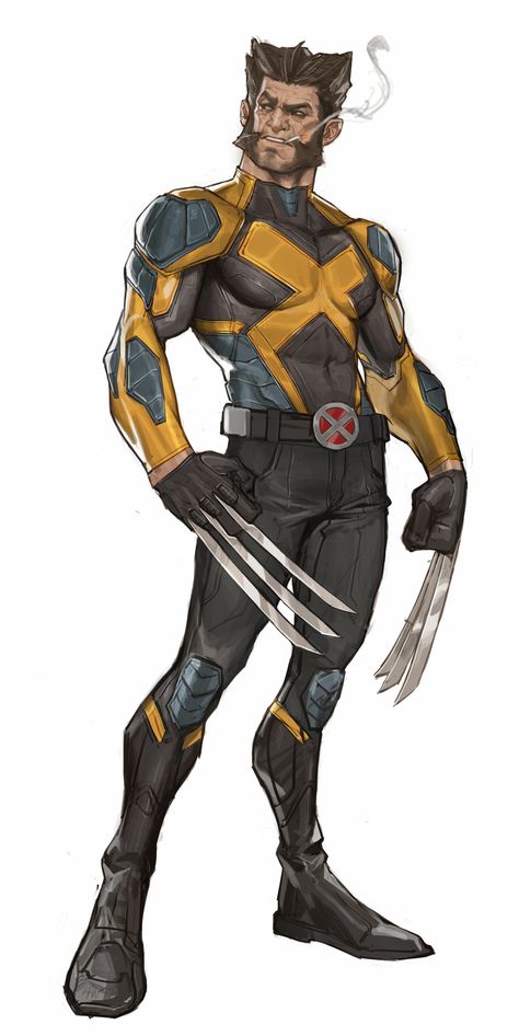 ArtStation - Wolverine Fan Art, Fengyi Gong Marvel Characters Art Character Design, Wolverine Character Design, Poolverine Fan Art, X Men Wolverine Art, Xman Marvel Wolverines, Wolverine Fanart, X Men Art, Wolverine Art Animal, Fan Art Wallpaper