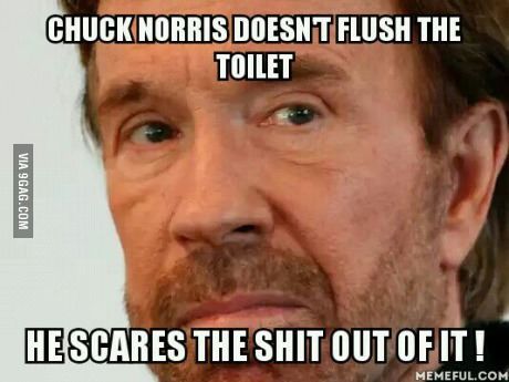 Chuck Norris dose't flush the toilet Funny Rude Pictures, Chuck Norris Memes, Chuck Norris Facts, Chuck Norris Jokes, Eminem Funny, Chuck Norris, Funny As Hell, Real Life Quotes, Funny Signs