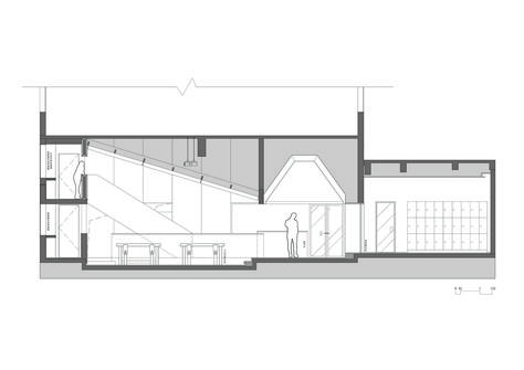 M.Y.Lab Wood Workshop,Section 2-2 Workshop Architecture, Wood Workshop, Workshop Plans, Workshop Design, Architectural Section, Architecture Plan, Woodworking Shop, Design Studio, Lab