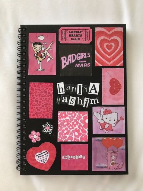 Sampul Binder, Paznokcie Hello Kitty, Sketchbook Cover, Pretty Journals, Art Journal Therapy, Diary Ideas, Art Diary, Journal Aesthetic, Homecoming Proposal Ideas