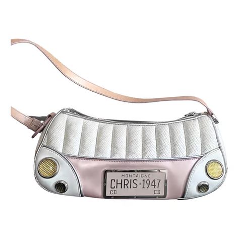 Cadillac leather handbag Dior White in Leather - 18820344 Handbag Dior, Dior Montaigne, Handbags Luxury, Dior Handbags, Woman Bags Handbags, Vintage Models, Bags Designer Fashion, Pink Leather, Designer Bags